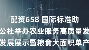 配资658 国际标准助粮安，金丰公社举办农业服务高质量发展展示暨粮食大面积单产提升共识会